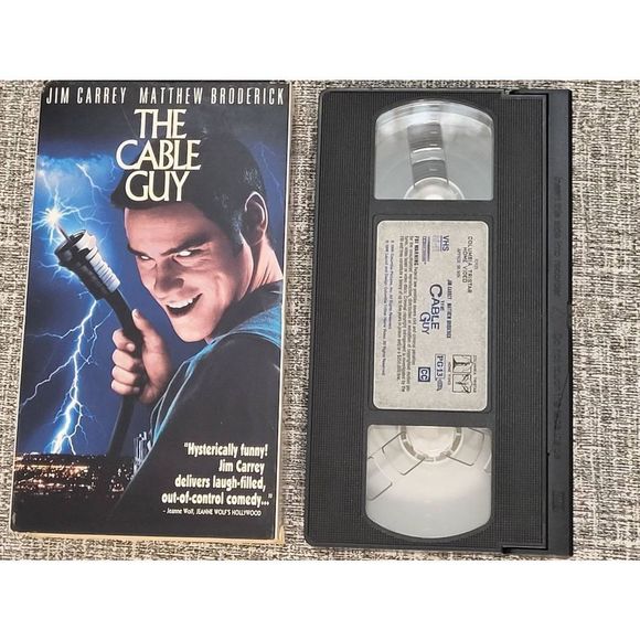 The Cable Guy VHS 1996 Jim Carey Haha Funny halrious Classic Badguy Movies 90s - Picture 3 of 3